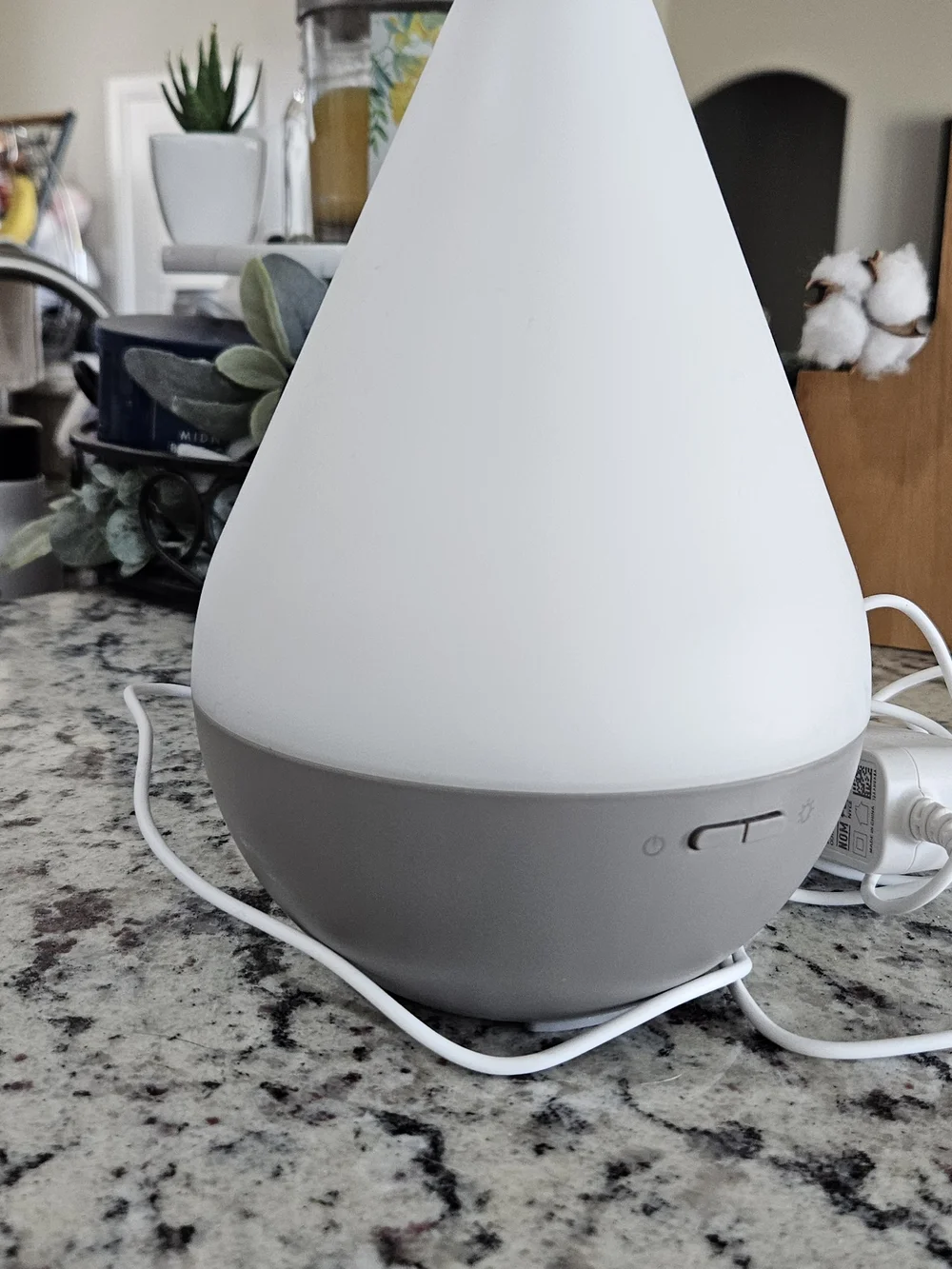 Young Living White and Gray Ultrasonic Essential Oil Diffuser